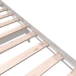 vidaXL Cadre de lit sans matelas blanc bois massif 140x200 cm