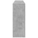 vidaXL Buffet avec lumières LED gris béton 162x37x100 cm