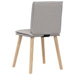 vidaXL Chaises à manger lot de 4 gris nuage tissu