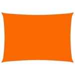vidaXL Voile de parasol Tissu Oxford rectangulaire 6x8 m Orange