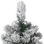 vidaXL Sapin de Noël artificiel à charnières avec neige floquée 150 cm