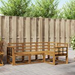 vidaXL Ensemble de canapés d'extérieur 4 pc Naturel