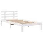 vidaXL Cadre de lit avec tiroirs sans matelas blanc 100x200 cm