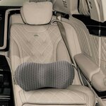 vidaXL Coussin de Dos avec oreiller Gris 47 5 x 23 x 12 cm Maille 4D