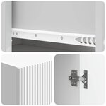 vidaXL Ensemble de Meubles 2 Pièces Blanc brillant 33 x 34 5 x 90 cm