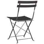 vidaXL Chaises de jardin pliantes 2 Pièces en acier anthracite