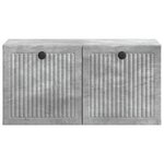 vidaXL Meuble TV mural Gris béton 59 5 x 31 x 30 cm Bois d'ingénierie