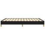 vidaXL Cadre de lit sans matelas noir 140x190 cm tissu