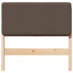 vidaXL Tête de lit capitonnée Marron et Taupe 80 cm Pin massif
