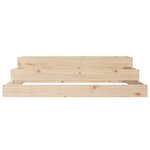 vidaXL Jardinière 107x107x27 cm Bois massif de pin