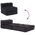 vidaXL Pouf modulaire anthracite 70x70x54 tissu