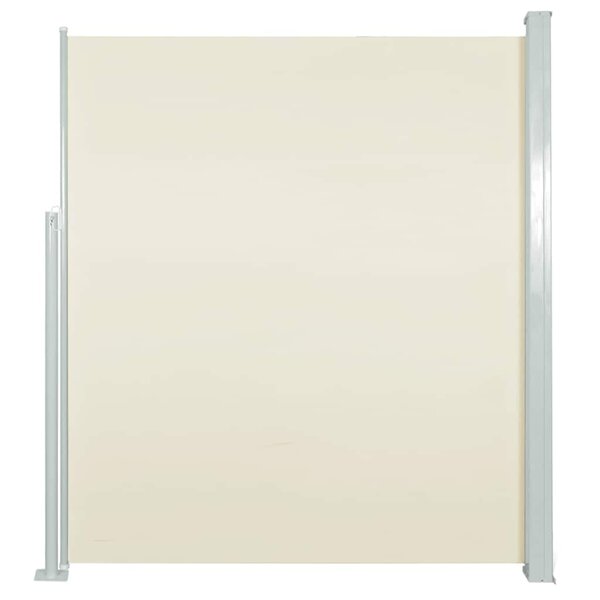 vidaXL Auvent latéral rétractable de patio 100x500 cm Crème