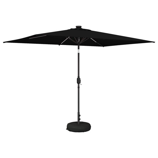 vidaXL Parasol de jardin avec lumières LED et base 200 x 300 cm