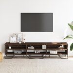 vidaXL Meuble TV chêne marron 180x34x41 cm bois d'ingénierie