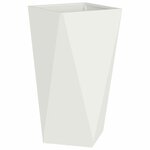 vidaXL Jardinière Blanc 40 x 40 x 75 cm Acier