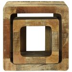 vidaXL Unité TV 36x36x30 cm en bois massif de manguier