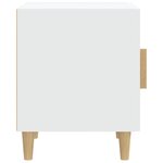 vidaXL Table de chevet Blanc Bois d'ingénierie