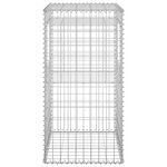vidaXL Poteaux à panier de gabion 2 Pièces 50x50x100 cm Fer
