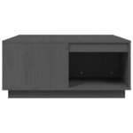 vidaXL Table basse Gris 80x81x36 5 cm Bois massif de pin