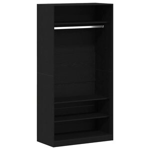 vidaXL Armoire Chêne noir 100 x 50 x 200 cm Bois d'ingénierie