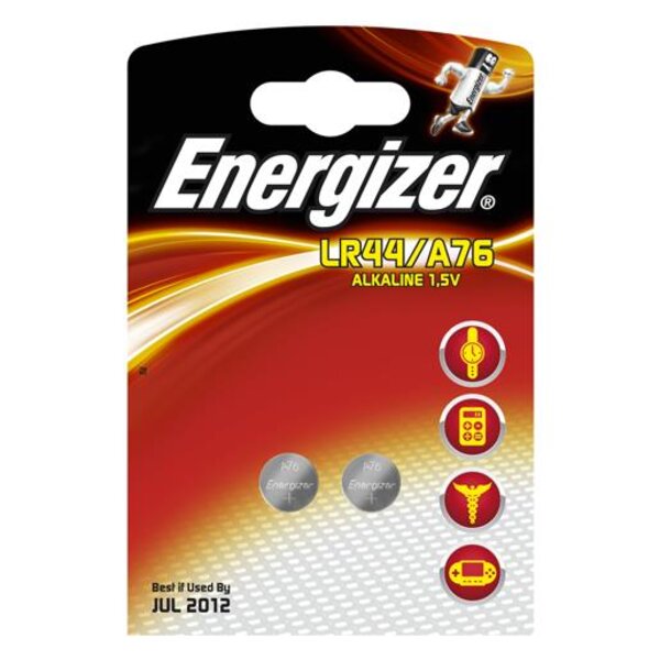 Blister de 2 piles Alcaline calculatrices/photo A76 LR44 AG13 1,5V ENERGIZER