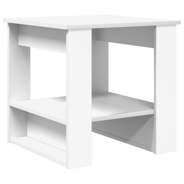 vidaXL Table basse Blanc 51 x 50 x 50 cm Bois d'ingénierie