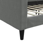 vidaXL Lit de repos gris foncé 80x200 cm tissu