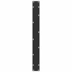 vidaXL Pieds de table à manger en U  3 pièces  noir  80 x (72-73) cm  acier