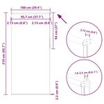 vidaXL Store enrouleur occultant largeur du tissu 95 7 cm polyester