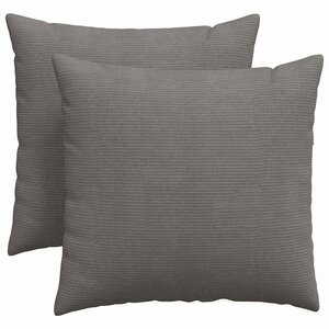 vidaXL Coussins de canapé 2 Pièces Gris clair 45 x 45 cm