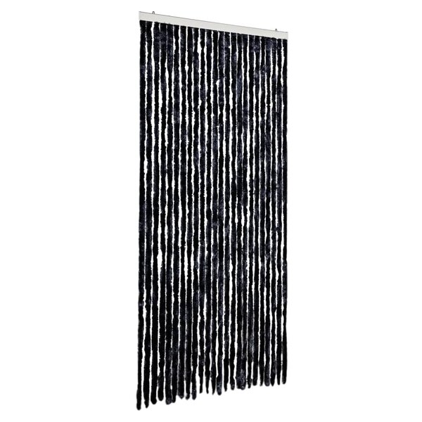 vidaXL Rideau anti-mouches anthracite 100x200 cm chenille