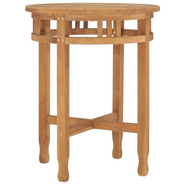 vidaXL Table de bistro Ø60x75 5 cm bois de teck solide