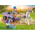 PLAYMOBIL 71496 - Enfants avec calèche et poney