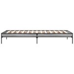 vidaXL Cadre de lit sans matelas sonoma gris 90x190 cm
