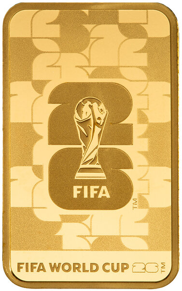Monnaie FIFA WORLD CUP 26 5g Lingot Or Switzerland 2026 (PRÉCOMMANDE)