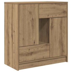 vidaXL Buffet avec tiroirs et portes chêne artisanal 70 5x34x74 5 cm