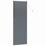 vidaXL Store de Fenêtre Gris foncé 80 x 220 cm Aluminium
