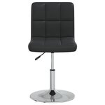 vidaXL Tabouret de bar Noir Similicuir