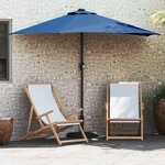 vidaXL Parasol de jardin Azur 294 x 150 x 224 cm tissu