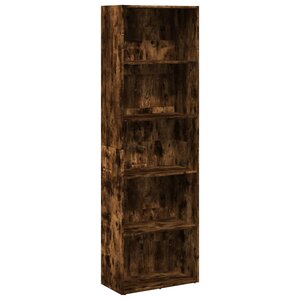 vidaXL Bibliothèque chêne fumé 60x30x189 cm bois d'ingénierie