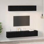 vidaXL Ensemble meuble TV 5 Pièces Chêne noir 100 x 30 x 30 cm