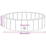 vidaXL Piscine pour enfants Rouge et bleu Ø 120 x 30 cm