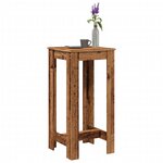 vidaXL Table de bar vieux bois 51x50x103 5 cm bois d'ingénierie