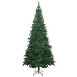 vidaXL Arbre de Noël artificiel pré-éclairé et boules L 240 cm vert