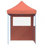 vidaXL Tente de fête 200 x 200 x 306 cm Terre cuite Tissu Oxford