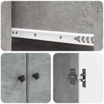 vidaXL Ensemble de Meubles 2 Pièces Gris béton 66 x 34 5 x 90 cm