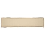 vidaXL Set de coussins de palette 2 Pièces Beige 180 x 40 x 8 cm