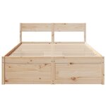 vidaXL Cadre de lit sans matelas 120x190 cm bois de pin massif