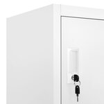 vidaXL Armoire à casier avec 9 compartiments Acier 90x45x180 cm Gris