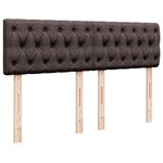 vidaXL Sommier à lattes de lit avec matelas Marron foncé 160x200 cm
